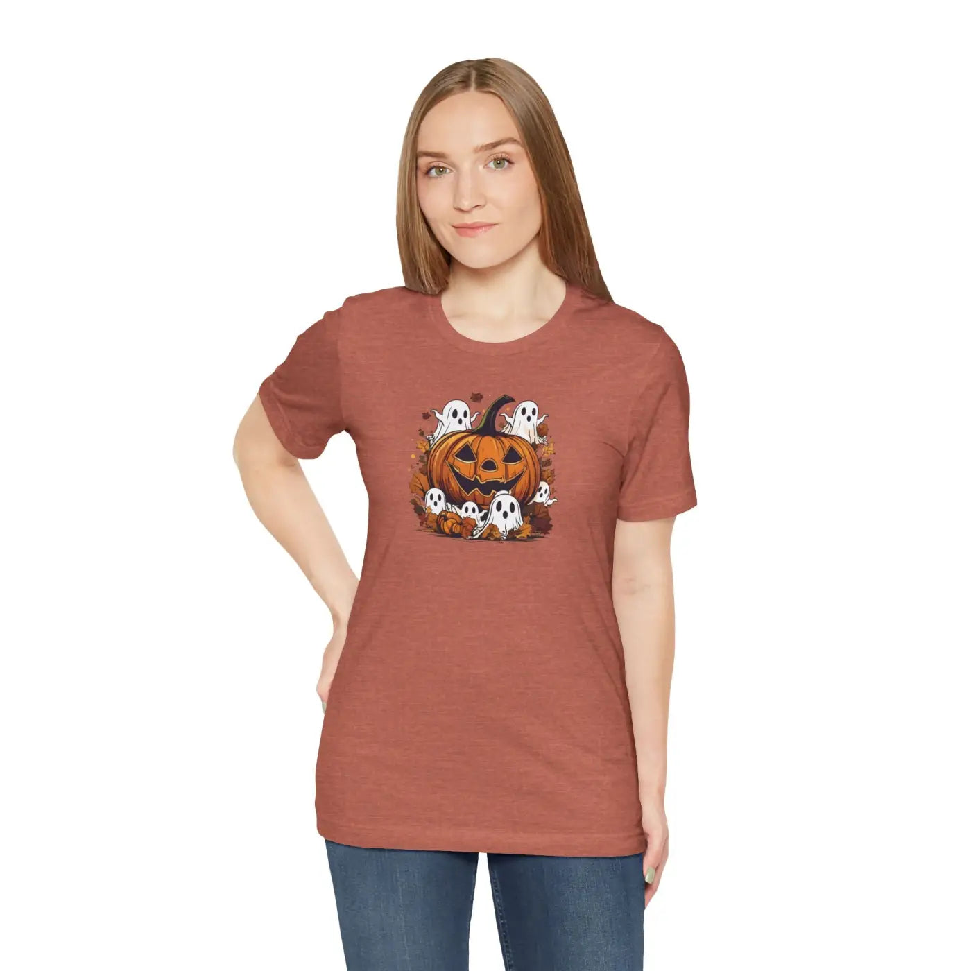 Halloween Unisex Jersey Short Sleeve Tee - Jack O Lantern - DipaliZ