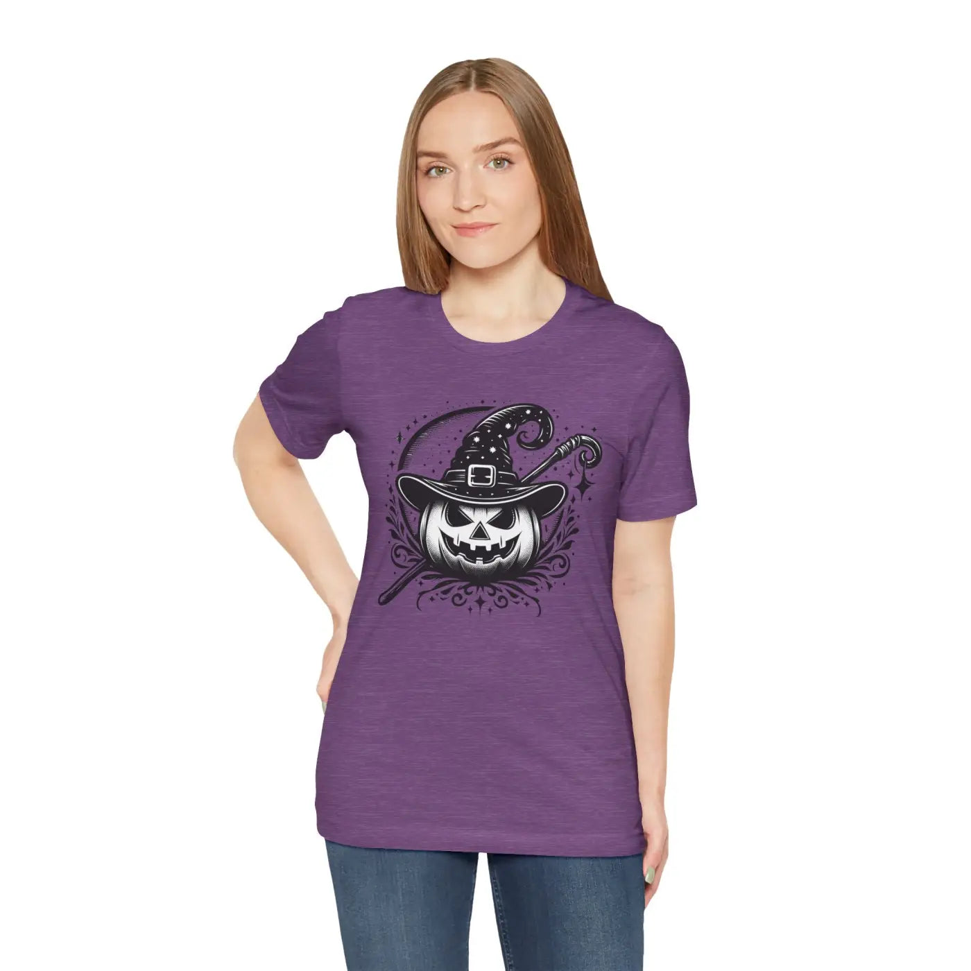 Jack O Lantern Jersey Short Sleeve Tee - Halloween - DipaliZ