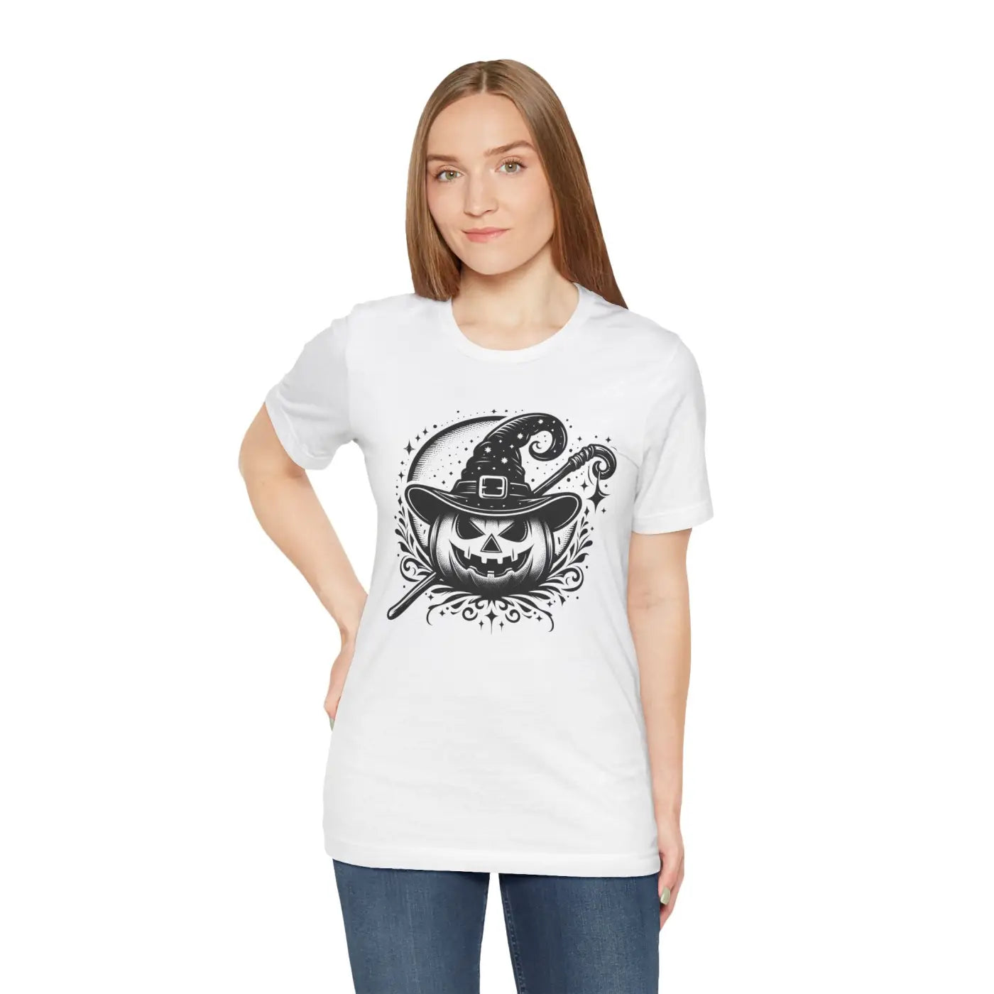 Jack O Lantern Jersey Short Sleeve Tee - Halloween - DipaliZ