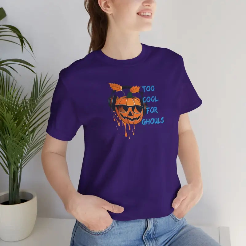 Halloween Tee - Too Cool For Ghouls Unisex Jersey Short Sleeve - DipaliZ