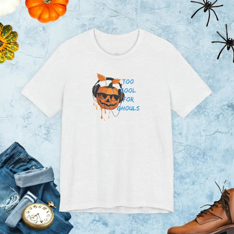 Halloween Tee - Too Cool For Ghouls Unisex Jersey Short Sleeve - DipaliZ