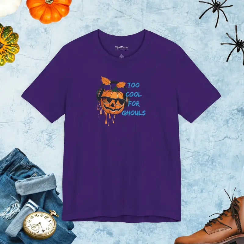 Halloween Tee - Too Cool For Ghouls Unisex Jersey Short Sleeve - DipaliZ