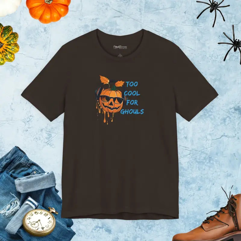 Halloween Tee - Too Cool For Ghouls Unisex Jersey Short Sleeve - DipaliZ