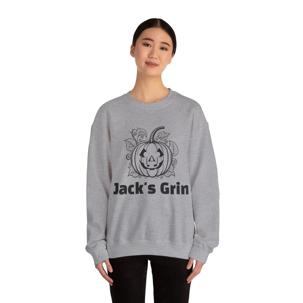 Jack's Grin Unisex Heavy Blend Crewneck Sweatshirt - DipaliZ