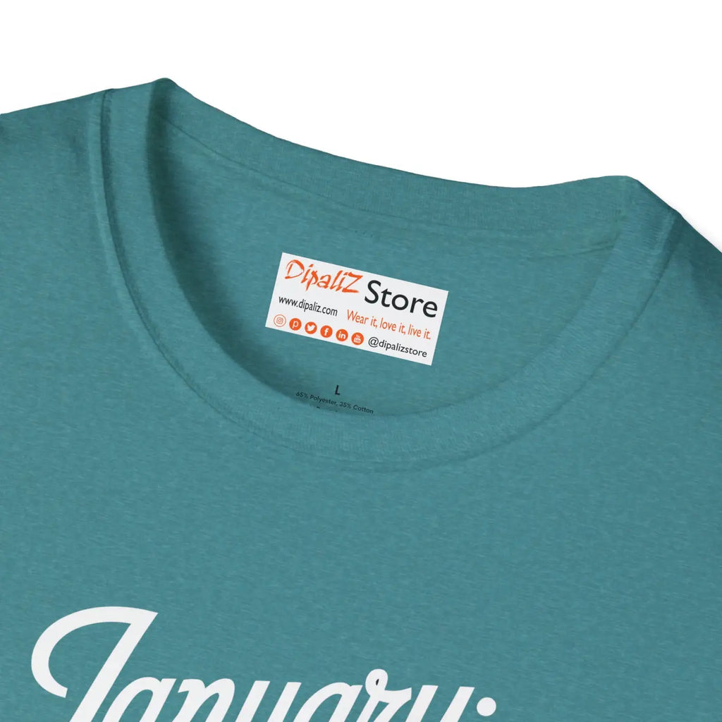 January Resolutions Unisex Softstyle Tee - Comfort Fit - DipaliZ
