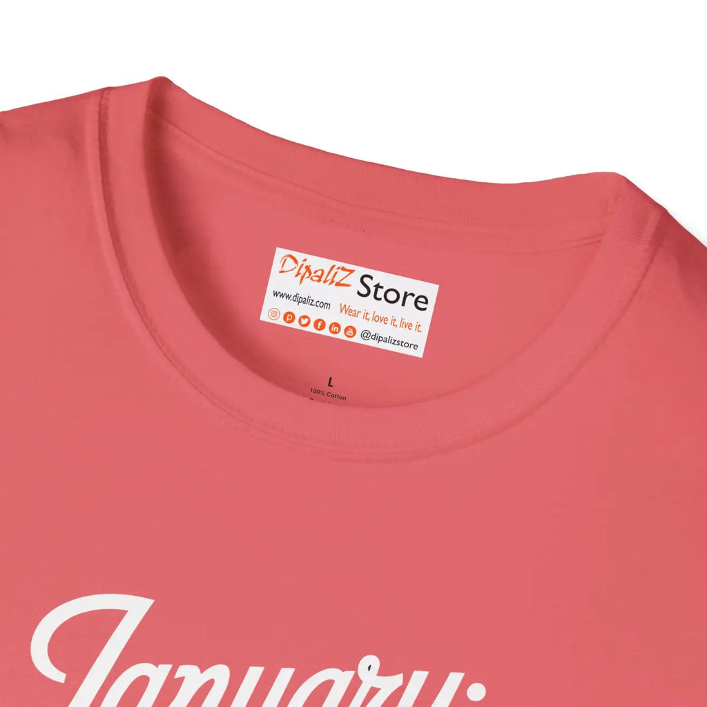 January Resolutions Unisex Softstyle Tee - Comfort Fit - DipaliZ