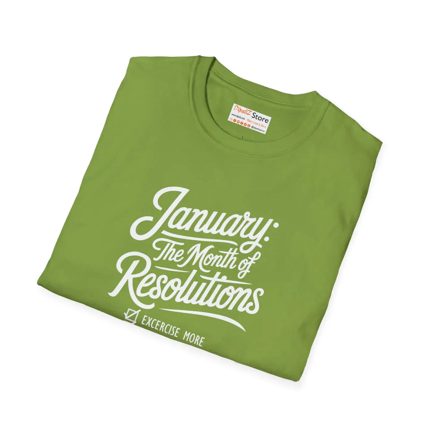 January Resolutions Unisex Softstyle Tee - Comfort Fit - DipaliZ