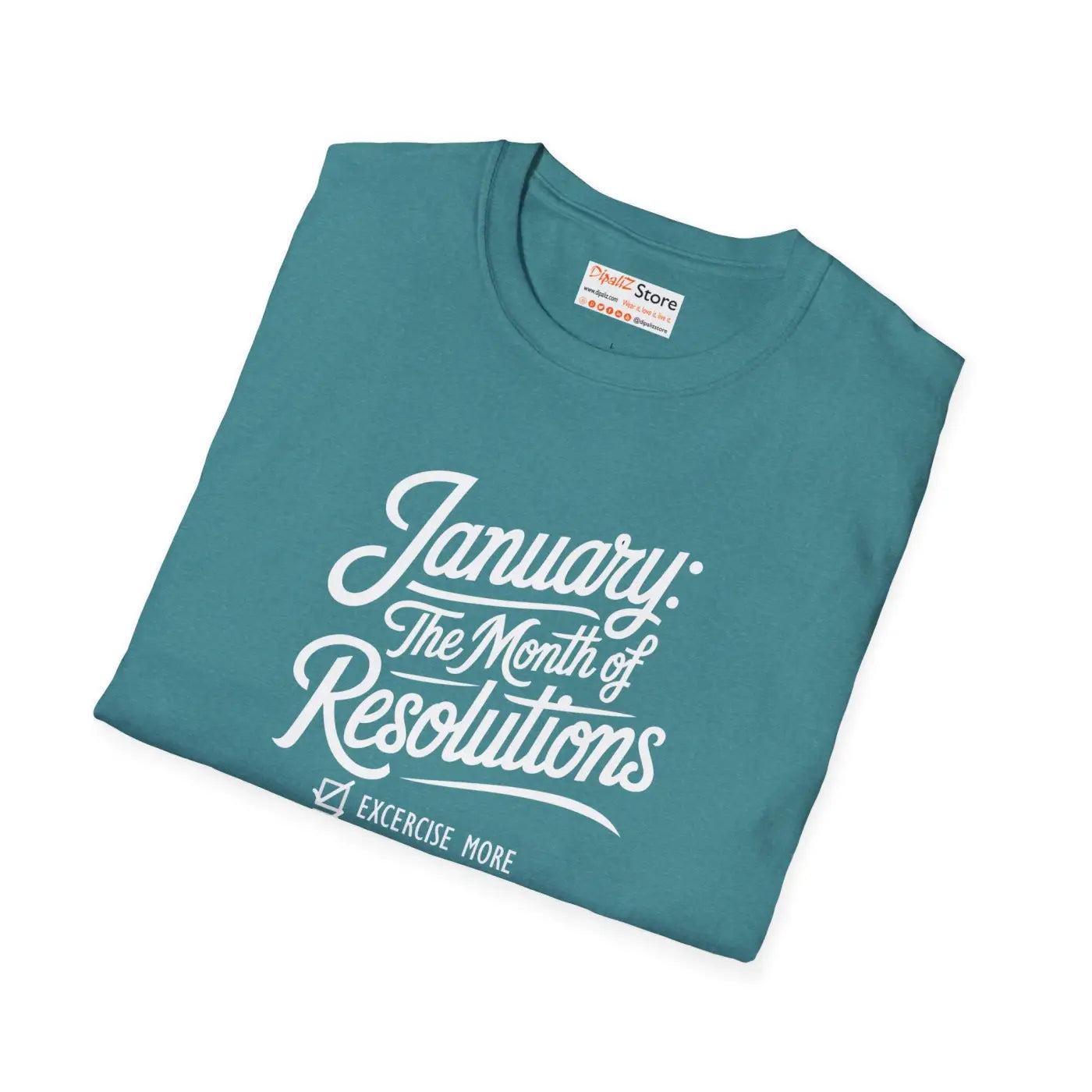 January Resolutions Unisex Softstyle Tee - Comfort Fit - DipaliZ