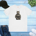 Japanese Samurai Cat Unisex Jersey Short Sleeve Tee - DipaliZ