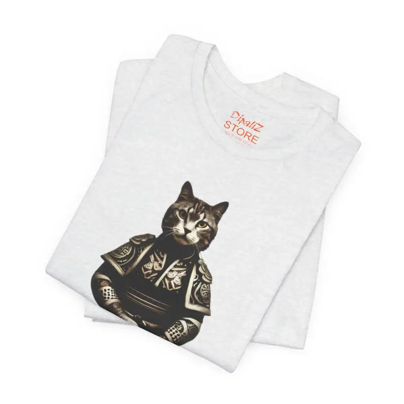 Japanese Samurai Cat Unisex Jersey Short Sleeve Tee - DipaliZ