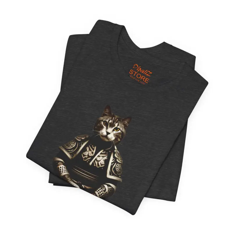 Japanese Samurai Cat Unisex Jersey Short Sleeve Tee - DipaliZ
