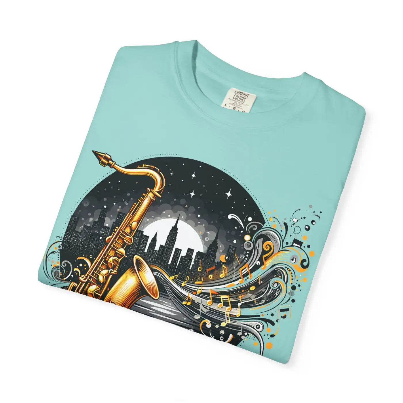 Unisex Garment-Dyed T-Shirt - Musical Art Design - DipaliZ