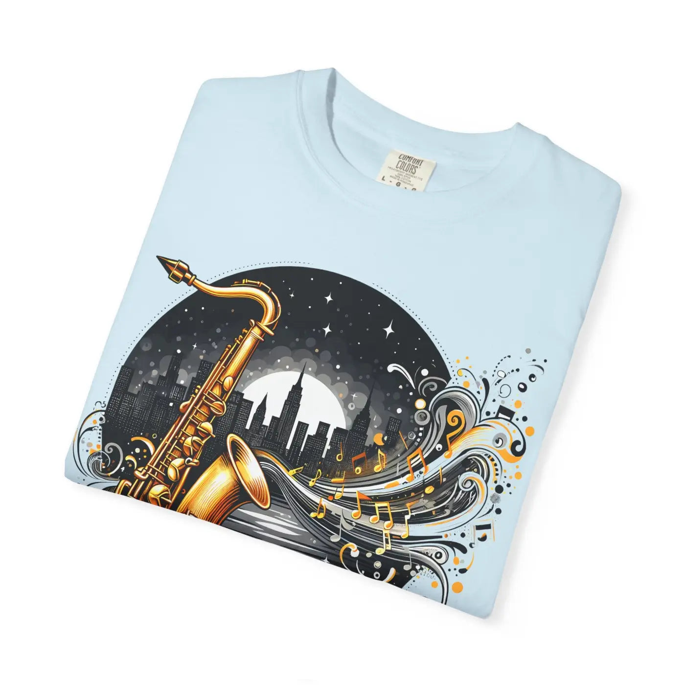 Unisex Garment-Dyed T-Shirt - Musical Art Design - DipaliZ