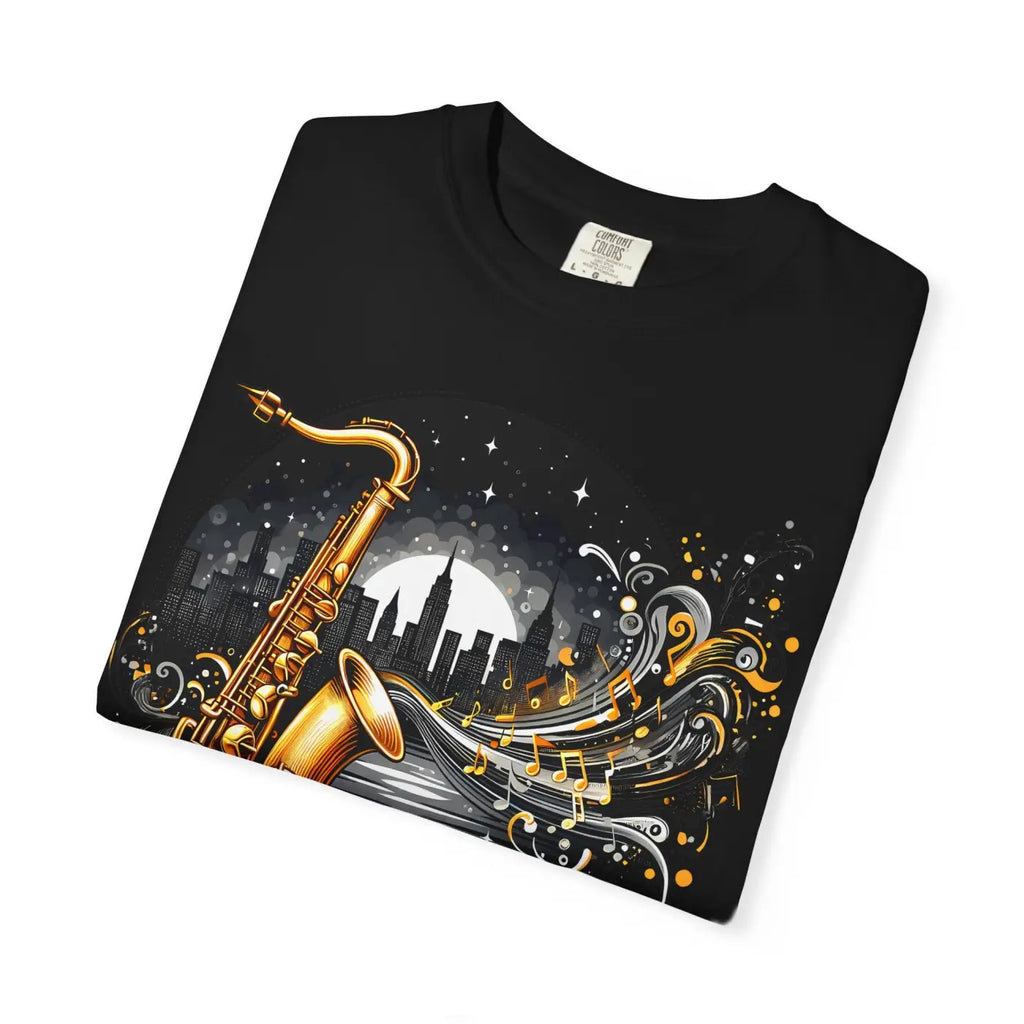 Unisex Garment-Dyed T-Shirt - Musical Art Design - DipaliZ