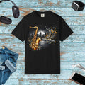 Unisex Garment-Dyed T-Shirt - Musical Art Design - DipaliZ