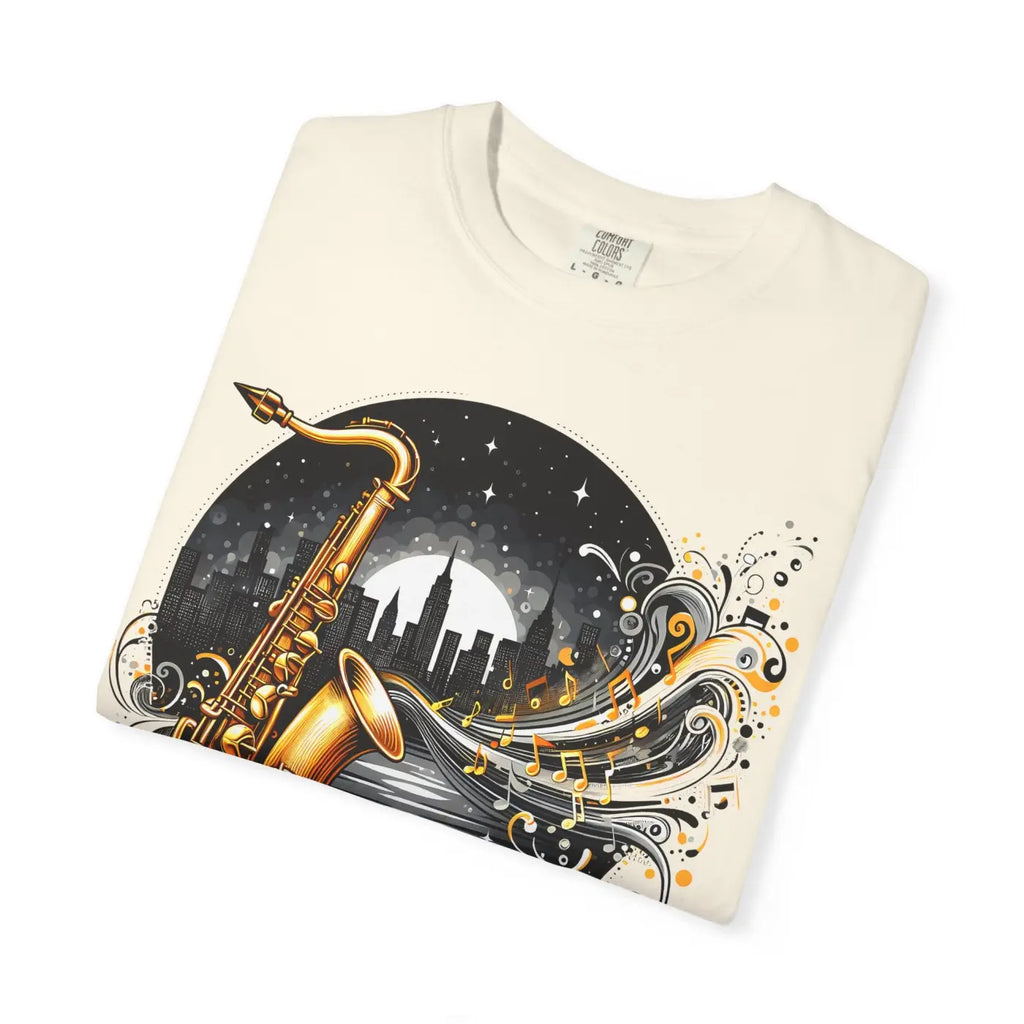 Unisex Garment-Dyed T-Shirt - Musical Art Design - DipaliZ