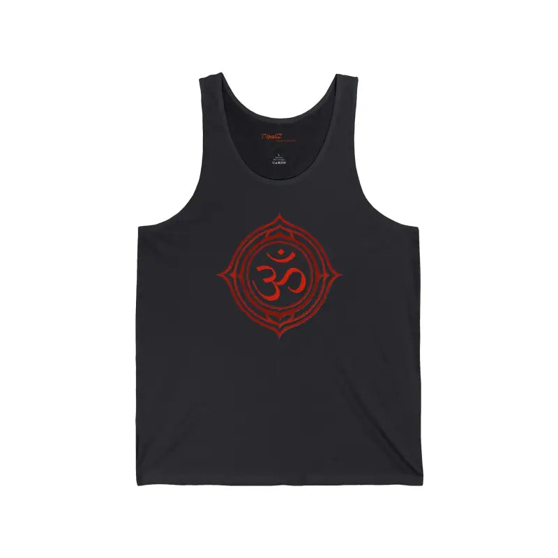 Serenity Unisex Jersey Tank - Meditation Aum Design - DipaliZ