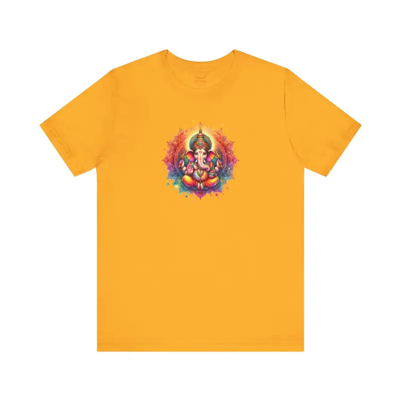 Lord Ganesha Jersey Short Sleeve Tee - Unisex Fit - DipaliZ
