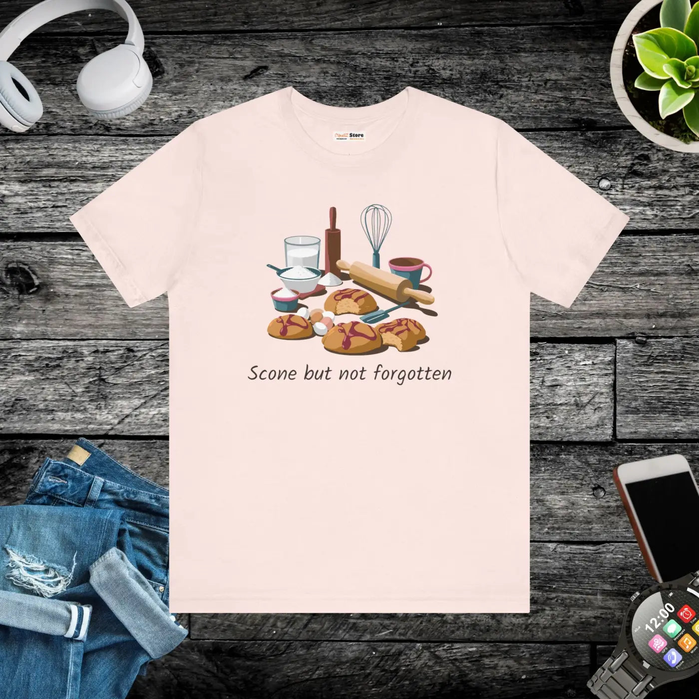Scone But Not Forgotten Jersey Short Sleeve Tee - DipaliZ