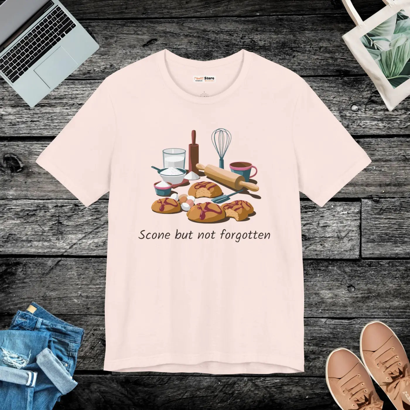 Scone But Not Forgotten Jersey Short Sleeve Tee - DipaliZ