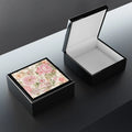 Peony Flower Jewelry Box - Dual Hinges Multiple Colors - DipaliZ