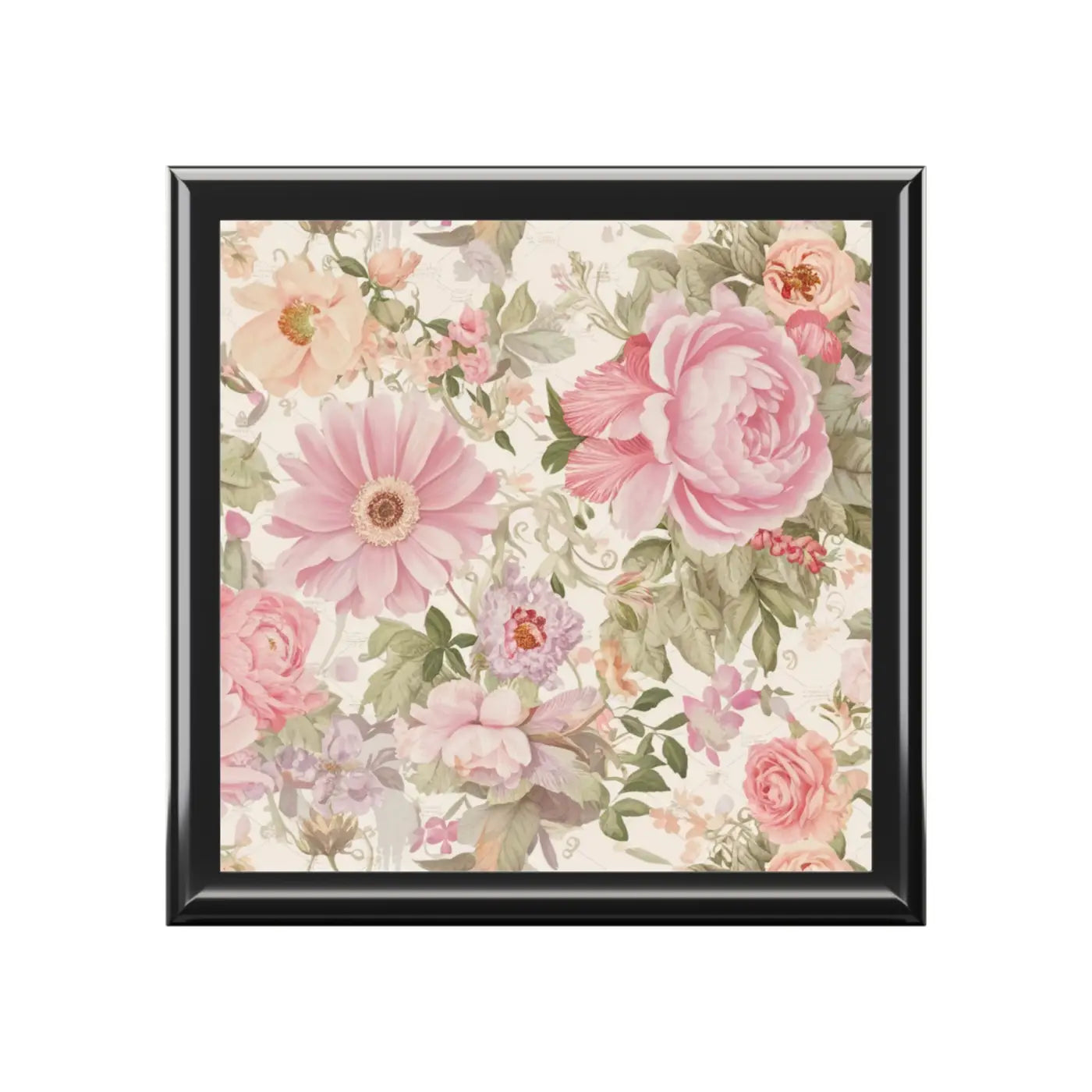 Peony Flower Jewelry Box - Dual Hinges Multiple Colors - DipaliZ