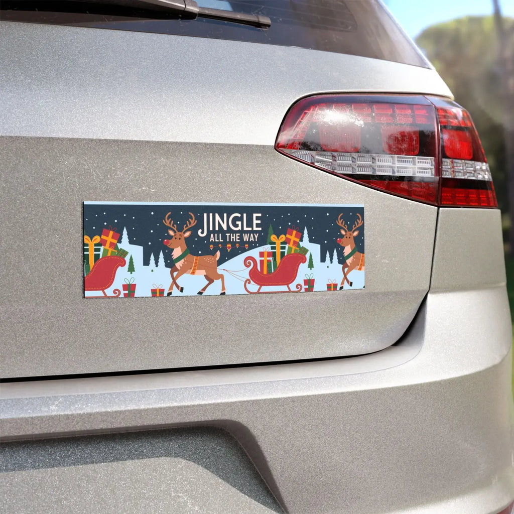 Christmas Car Magnets - Jingle All the Way Holiday Decor - DipaliZ