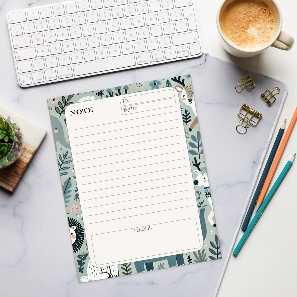 Jungle Animals Daily Planner - Creative Productivity - DipaliZ