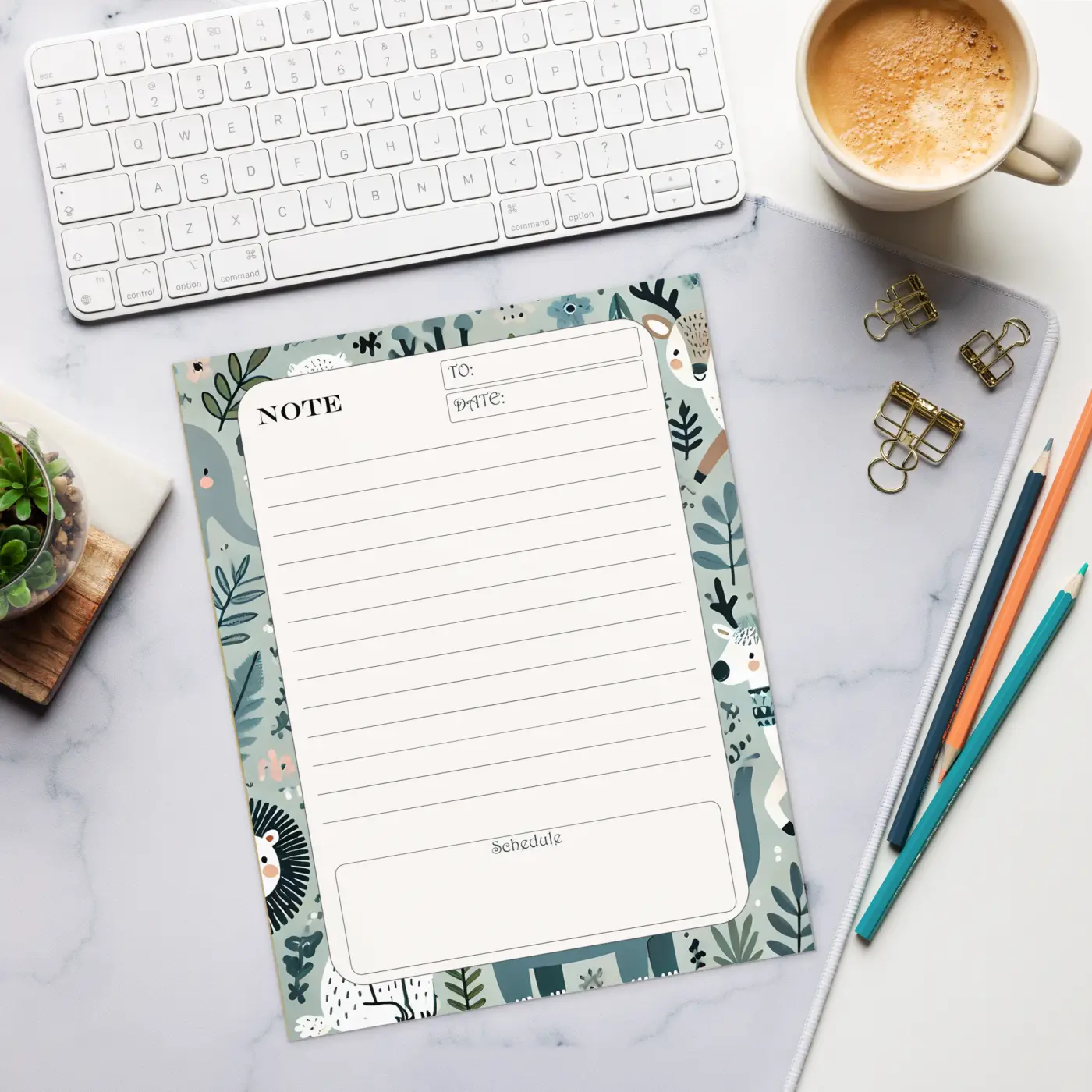 Jungle Animals Daily Planner - Creative Productivity - DipaliZ