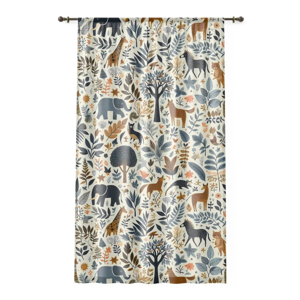Jungle Animal Print Curtains - Vibrant Exotic Decor - DipaliZ