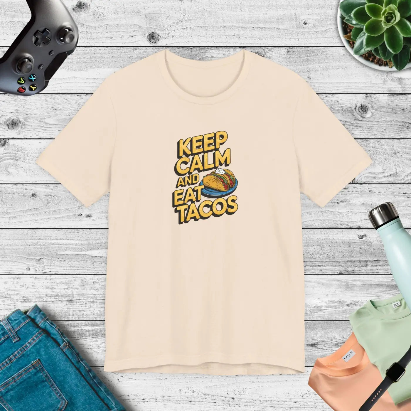 Tacos Unisex Jersey Short Sleeve Tee - Eat Tacos - DipaliZ
