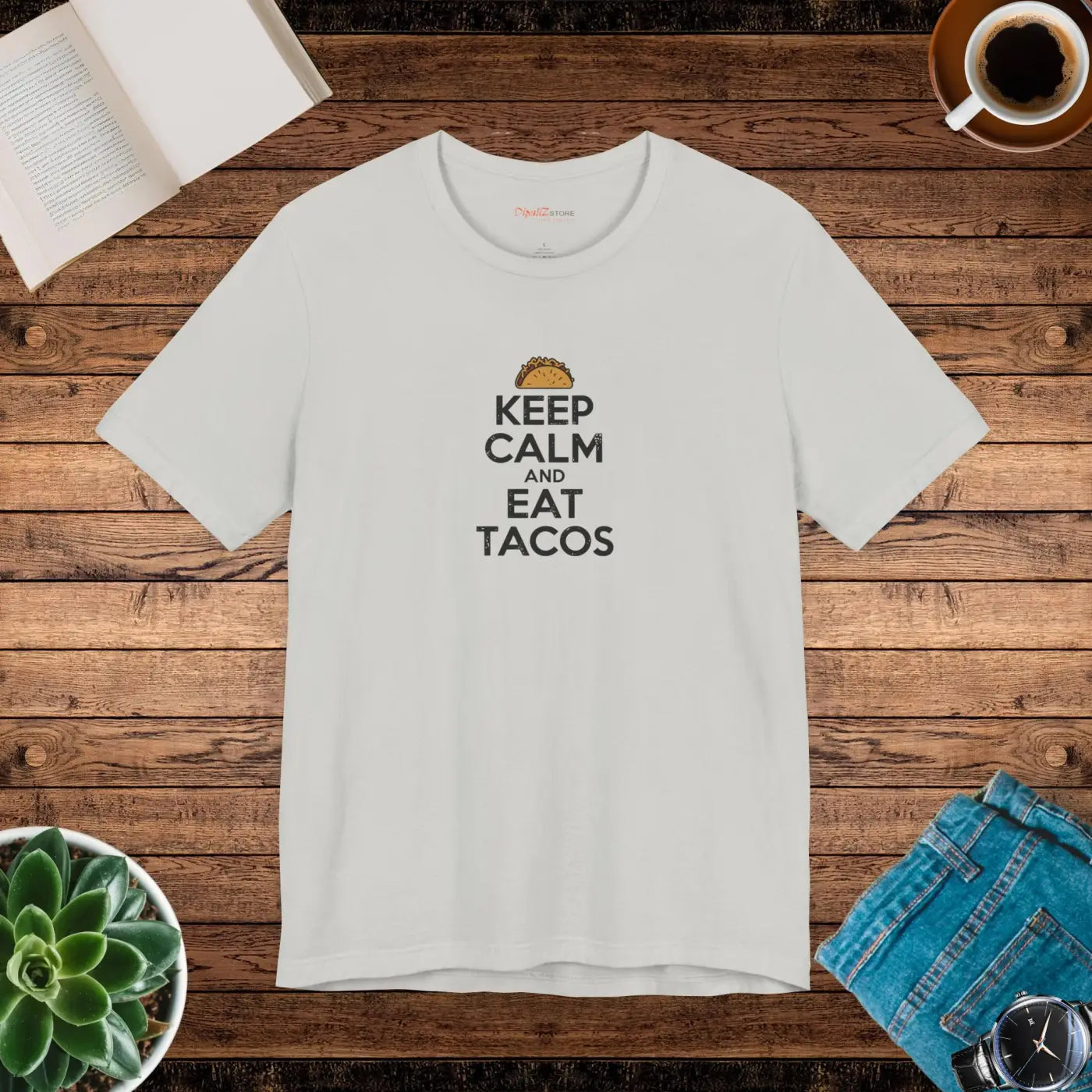 Tacos Unisex Jersey Short Sleeve Tee - Eat Tacos Design - DipaliZ