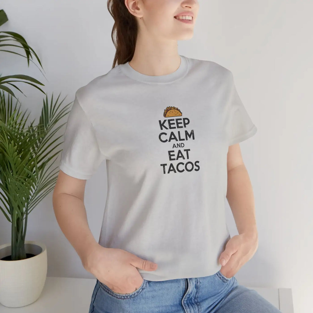 Tacos Unisex Jersey Short Sleeve Tee - Eat Tacos Design - DipaliZ