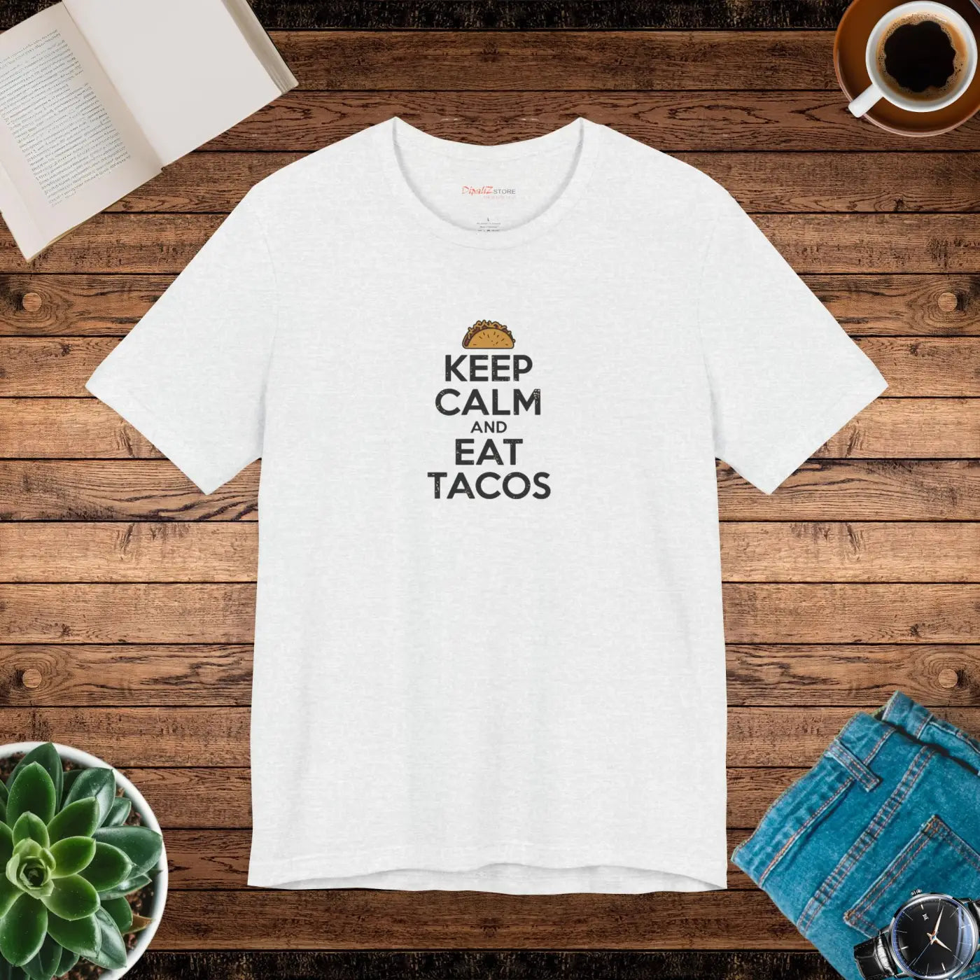 Tacos Unisex Jersey Short Sleeve Tee - Eat Tacos Design - DipaliZ
