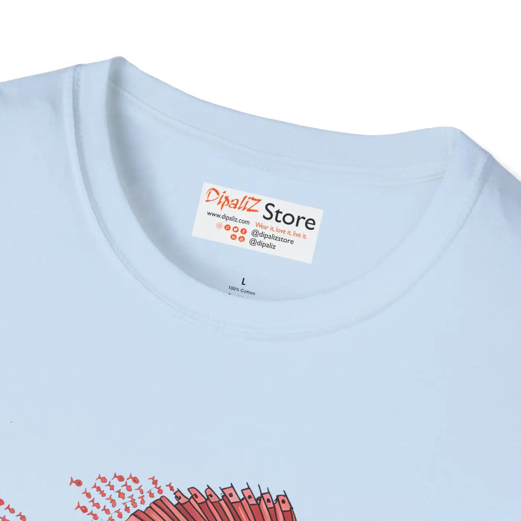 Swimming Unisex Softstyle Tee - Ultimate Comfort Style - DipaliZ