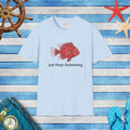 Swimming Unisex Softstyle Tee - Ultimate Comfort Style - DipaliZ