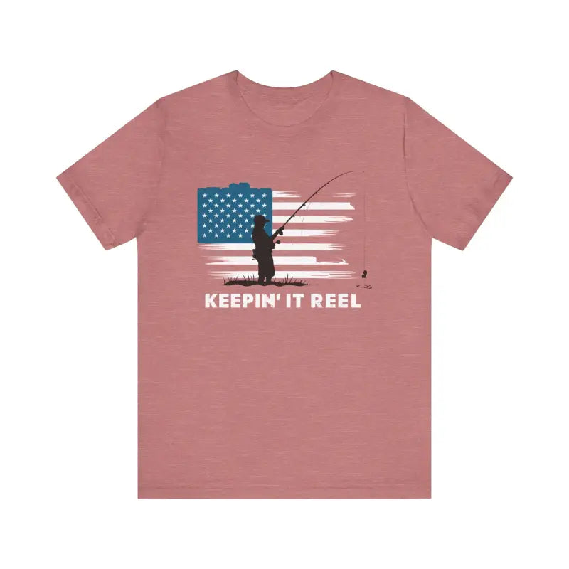 Patriotic Stars and Stripes Tee - Independence Day Fishing - DipaliZ