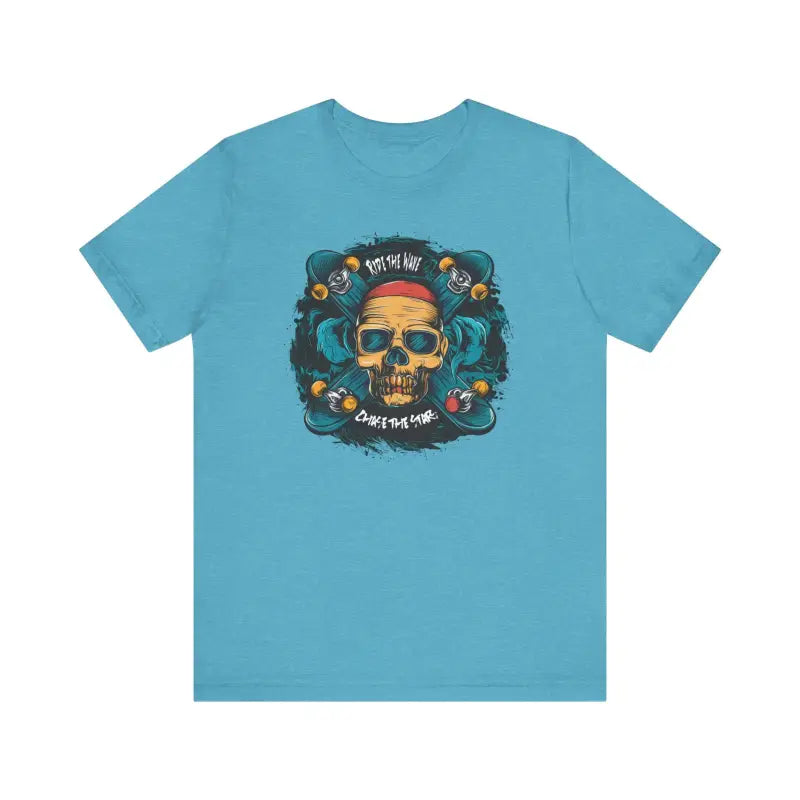 Unisex Jersey Skull Tee - Short Sleeve Street Style - DipaliZ