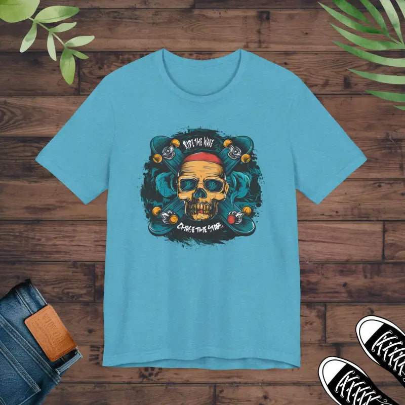 Unisex Jersey Skull Tee - Short Sleeve Street Style - DipaliZ