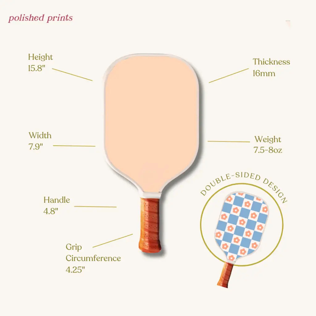 Play Nice Kids Pickleball Paddle in Sherbert