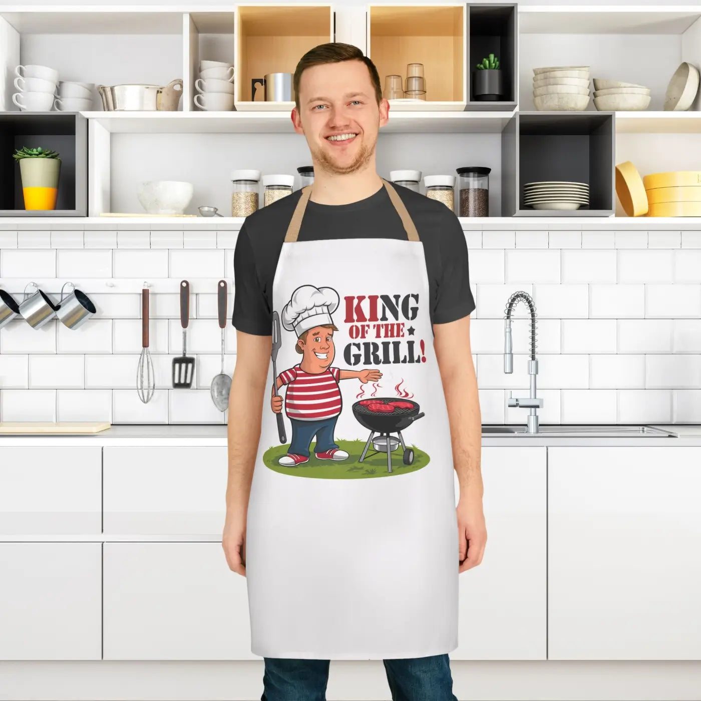 Vibrant Grill Apron - Bold All Over Print Design - DipaliZ