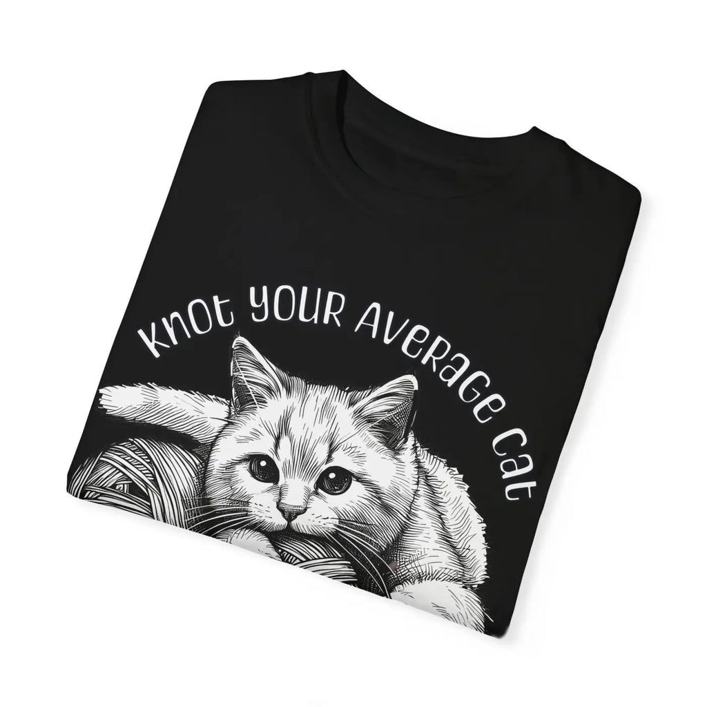 Cat Lover Tee - Unisex Garment-Dyed Knot Your Average - DipaliZ