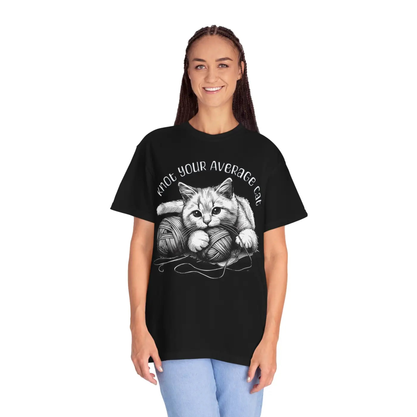 Cat Lover Tee - Unisex Garment-Dyed Knot Your Average - DipaliZ