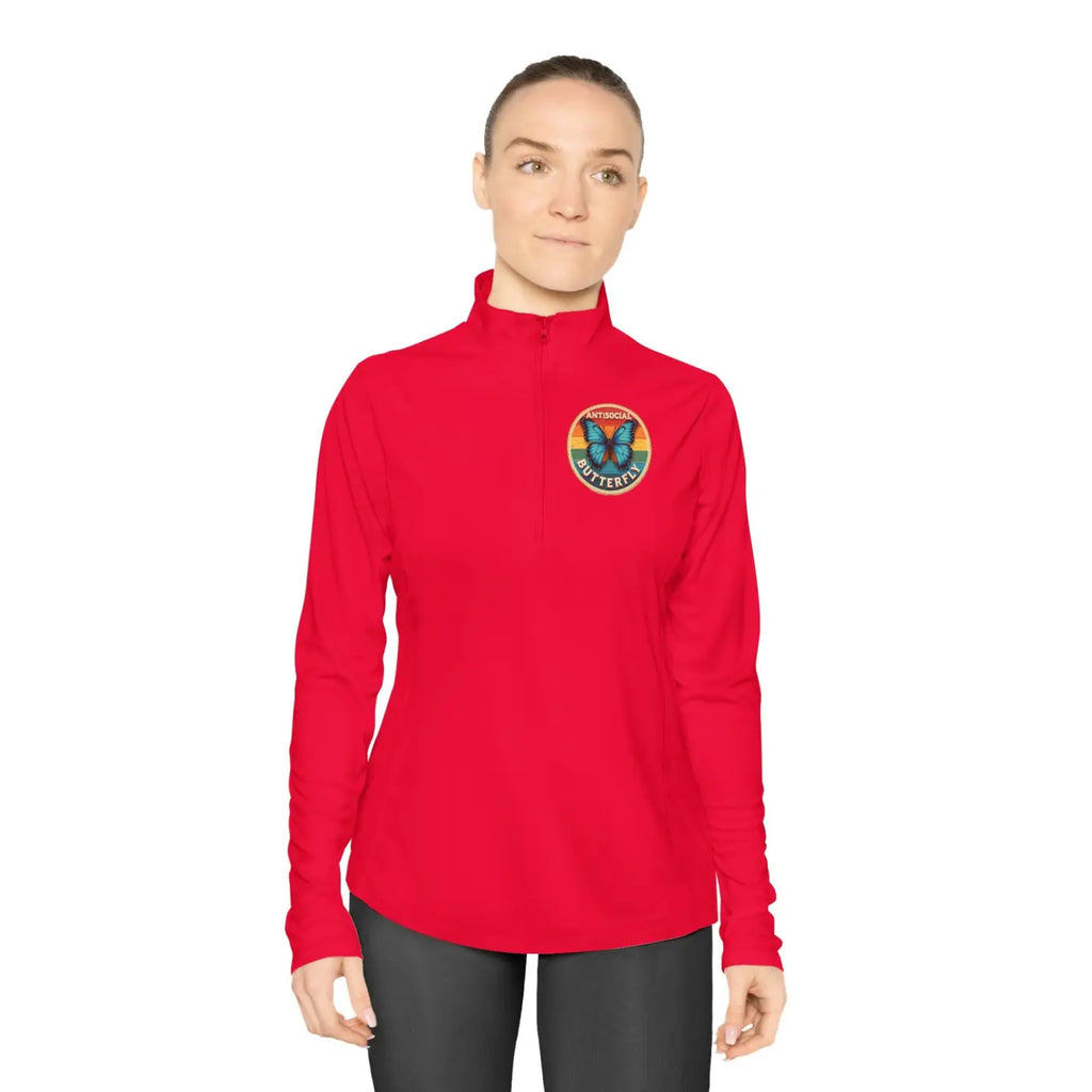 Chic Ladies Quarter-Zip Pullover - Active Lifestyle - DipaliZ