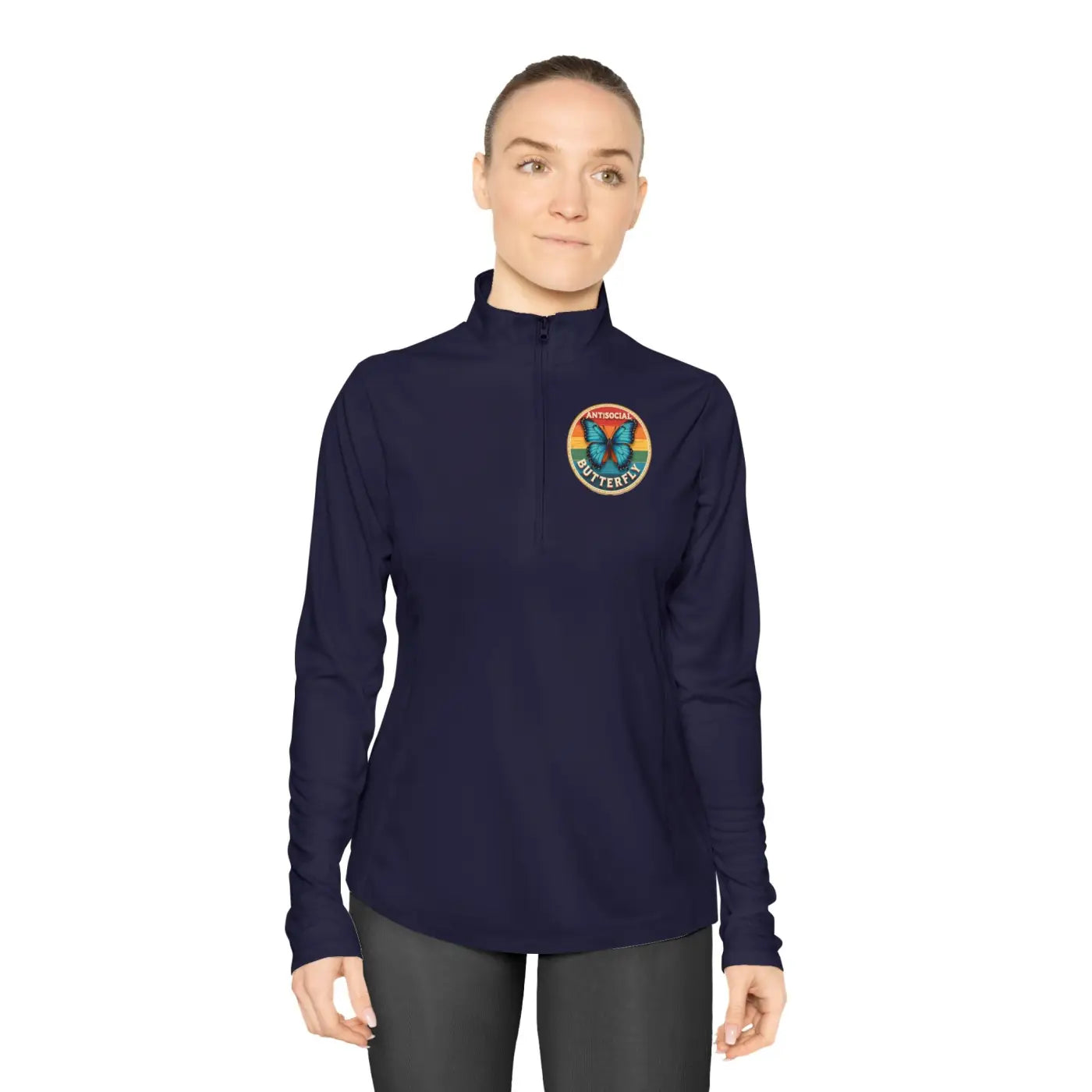 Chic Ladies Quarter-Zip Pullover - Active Lifestyle - DipaliZ