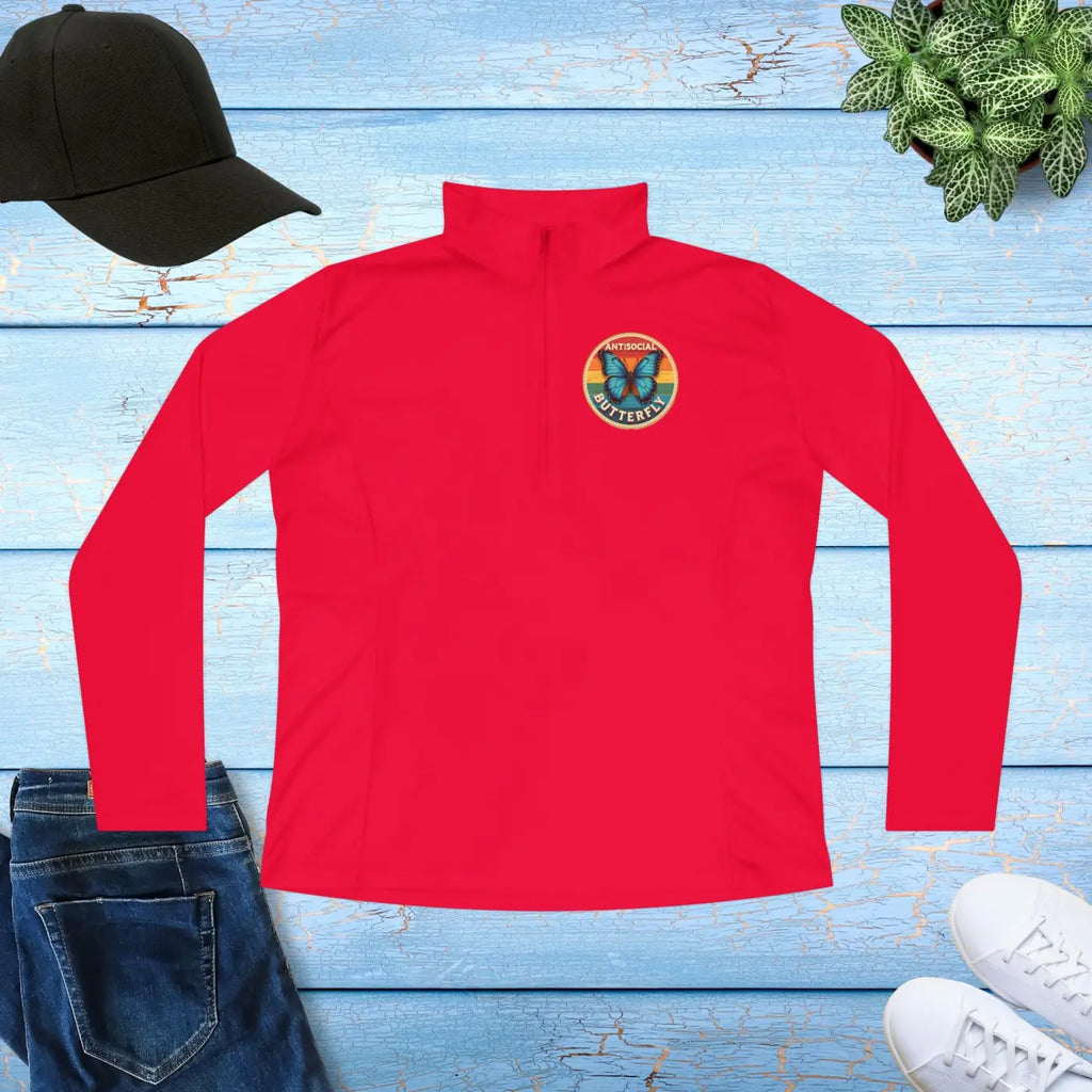 Chic Ladies Quarter-Zip Pullover - Active Lifestyle - DipaliZ