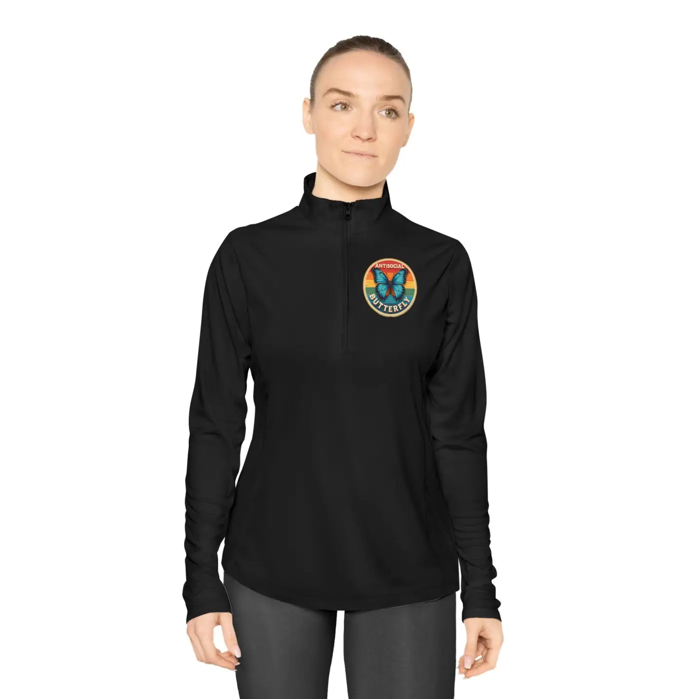 Chic Ladies Quarter-Zip Pullover - Active Lifestyle - DipaliZ