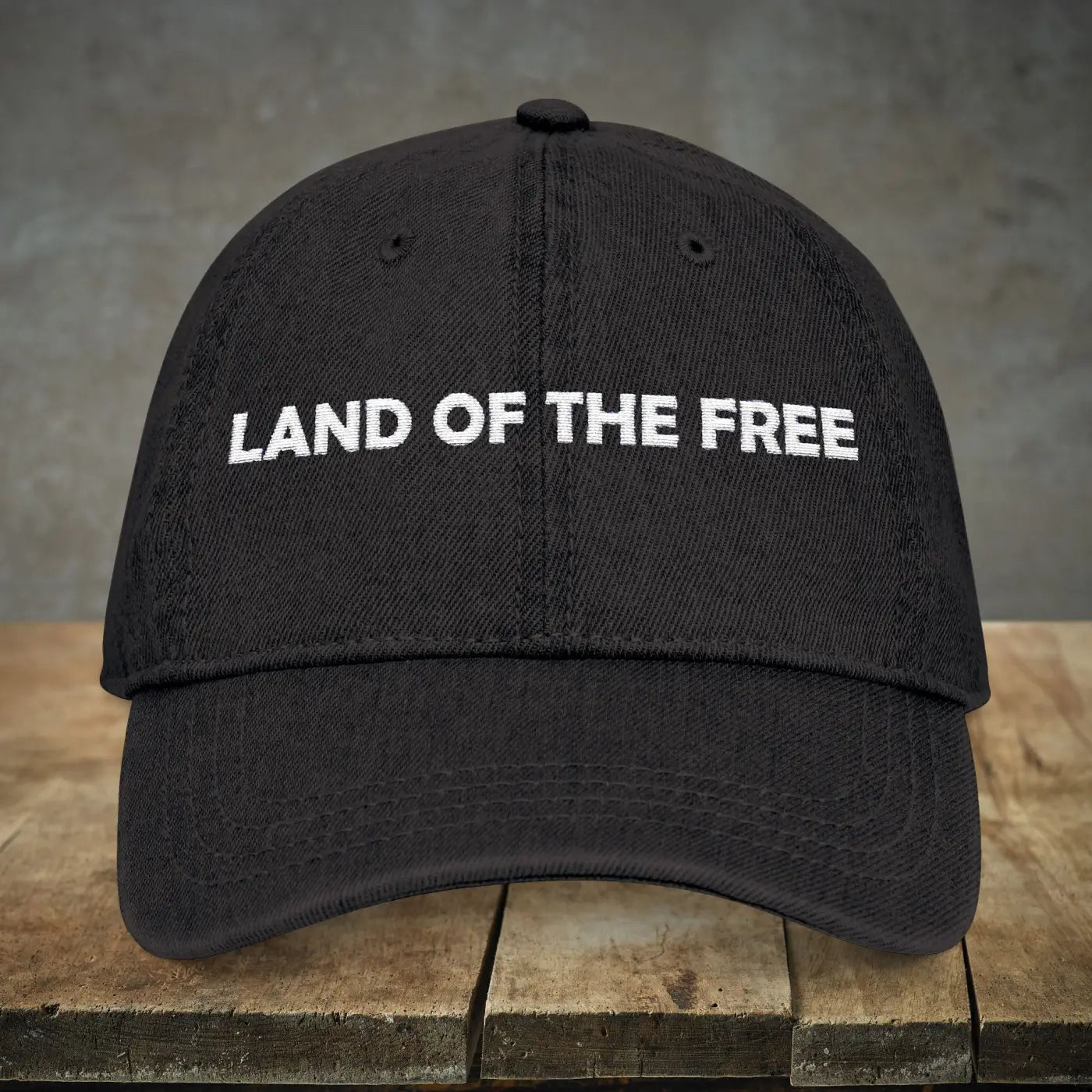 Free Denim Hat - Embroidered Patriotic Casual Style - DipaliZ
