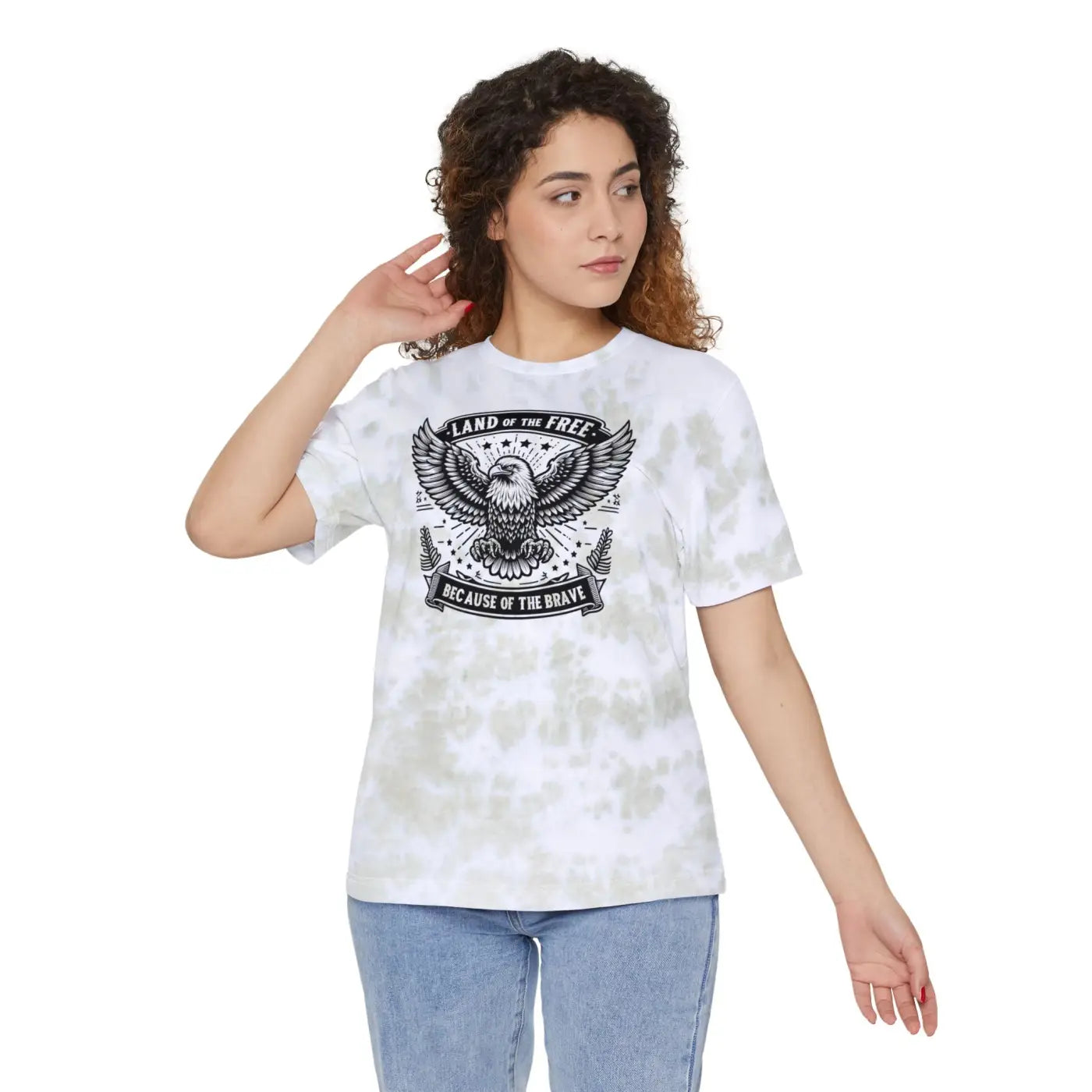Tie-Dyed T-Shirt - Luxurious Fabric Womens Fashion - DipaliZ