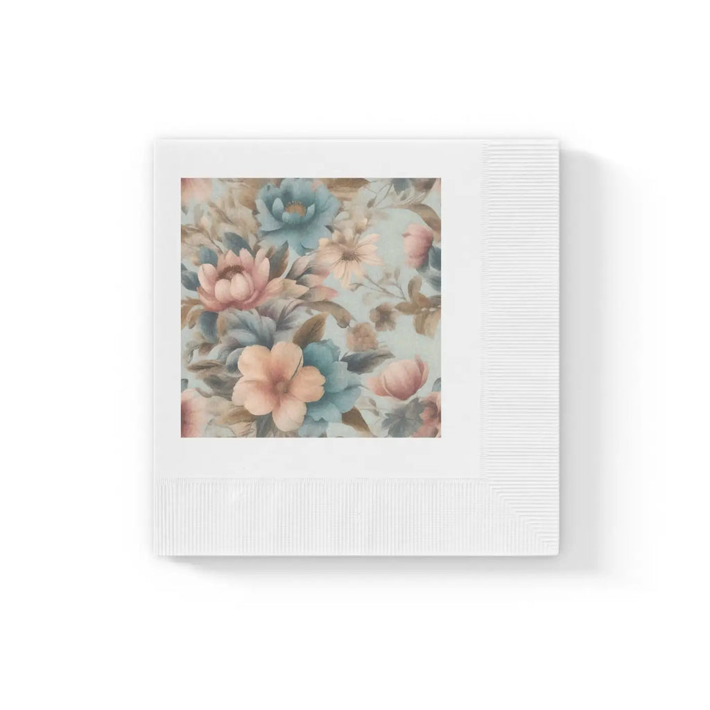 Floral Pattern Paper Napkins - Party Essentials - DipaliZ